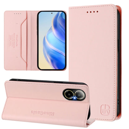 RC01 Dual-Folded Magnetic Suction RFID Leather Phone Case, For Realme Note 50 4G / C51 4G / C53 4G, For Realme C67 4G Global, For Realme 11 4G Global