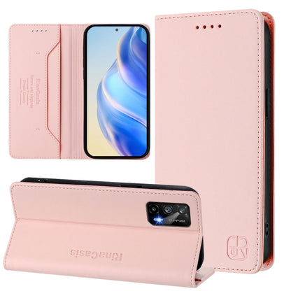 RC01 Dual-Folded Magnetic Suction RFID Leather Phone Case, For Realme 10T 5G / 10s 5G / 9i 5G Indian, For Realme GT3 5G / GT Neo 5 240W, For Realme GT 5G / GT Neo 5G