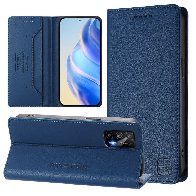 RC01 Dual-Folded Magnetic Suction RFID Leather Phone Case, For Realme 10T 5G / 10s 5G / 9i 5G Indian, For Realme GT3 5G / GT Neo 5 240W, For Realme GT 5G / GT Neo 5G