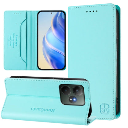 RC01 Dual-Folded Magnetic Suction RFID Leather Phone Case, For Realme 13 Pro / 13 Pro+ 5G, For Realme GT 6 5G / GT 6T 5G Global, For Realme C63 / C61 4G Global