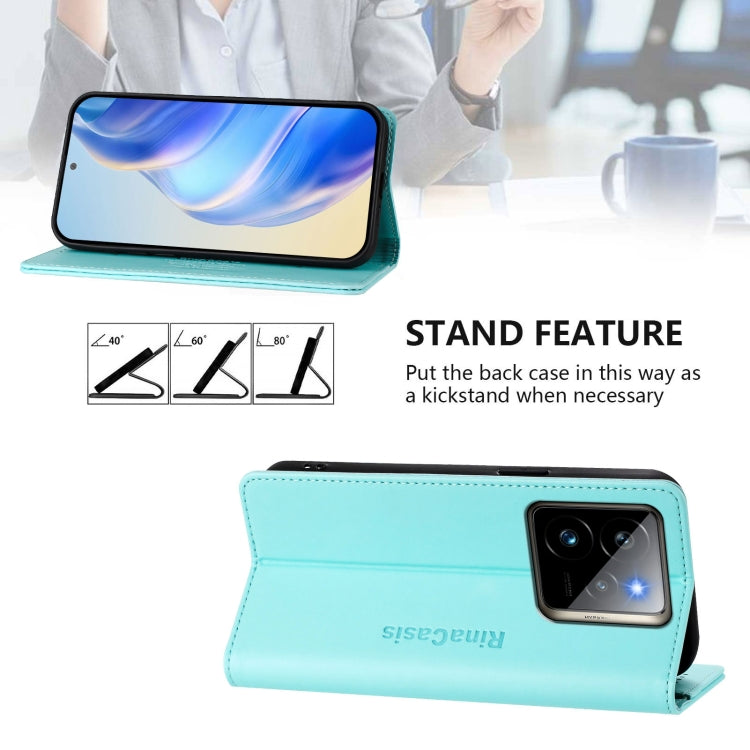 RC01 Dual-Folded Magnetic Suction RFID Leather Phone Case, For Realme GT5 5G / GT5 5G 240W, For Realme 11 5G Global / 11X 5G, For Realme Narzo 60 Pro