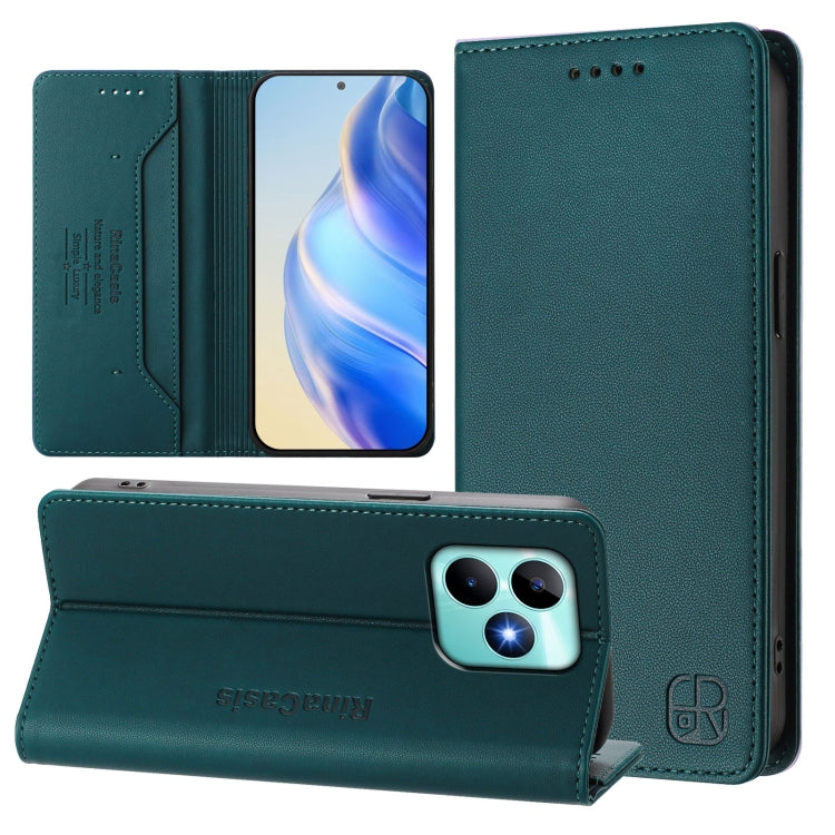 RC01 Dual-Folded Magnetic Suction RFID Leather Phone Case, For Realme Note 50 4G / C51 4G / C53 4G, For Realme C67 4G Global, For Realme 11 4G Global