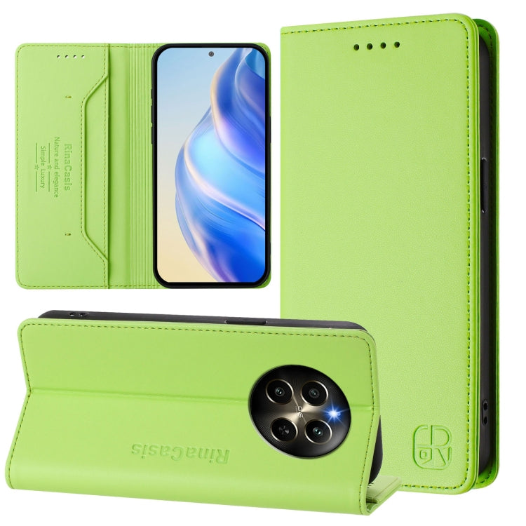 RC01 Dual-Folded Magnetic Suction RFID Leather Phone Case, For Realme P1 Pro, For Realme 12+ 5G / Narzo 70 Pro 5G India, For Realme 12 5G Global