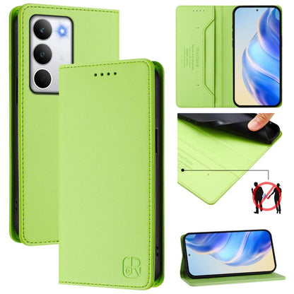 RC01 Dual-Folded Magnetic Suction RFID Leather Phone Case, For Realme C71 4G India, For Realme 15 5G / 15 Pro 5G, For Realme C71 4G Global