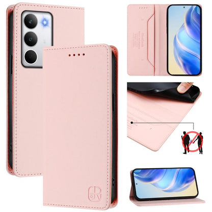 RC01 Dual-Folded Magnetic Suction RFID Leather Phone Case, For Realme C71 4G India, For Realme 15 5G / 15 Pro 5G, For Realme C71 4G Global