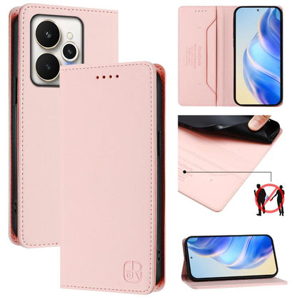 RC01 Dual-Folded Magnetic Suction RFID Leather Phone Case, For Realme C71 4G India, For Realme 15 5G / 15 Pro 5G, For Realme C71 4G Global