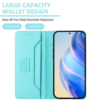 RC01 Dual-Folded Magnetic Suction RFID Leather Phone Case, For Realme 16 Pro 5G Global, For Realme Note 70 4G / 70T 4G, For Realme C100 5G / C83 India / C85 / 15X