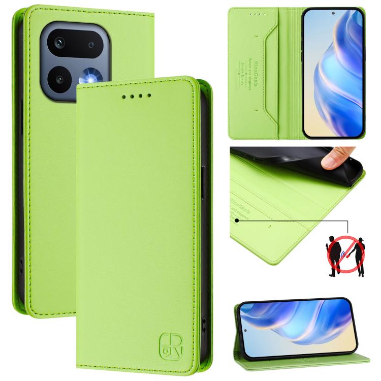 RC01 Dual-Folded Magnetic Suction RFID Leather Phone Case, For Realme 16 Pro 5G Global, For Realme Note 70 4G / 70T 4G, For Realme C100 5G / C83 India / C85 / 15X