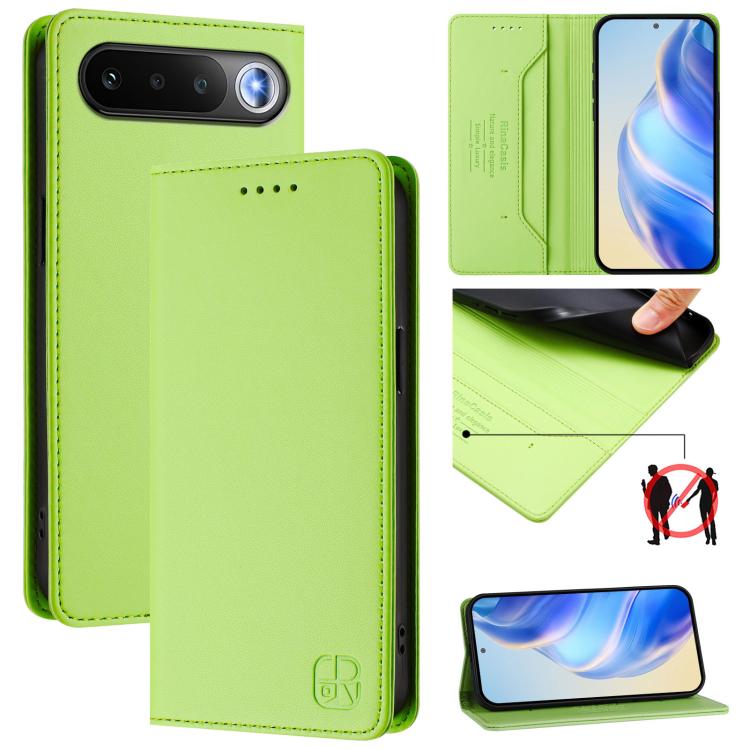 RC01 Dual-Folded Magnetic Suction RFID Leather Phone Case, For Realme Note 80 4G Global, For Realme 16 5G Global, For Realme 16 Pro+ 5G Global