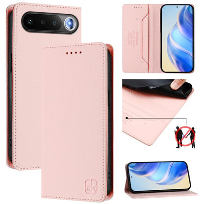 RC01 Dual-Folded Magnetic Suction RFID Leather Phone Case, For Realme Note 80 4G Global, For Realme 16 5G Global, For Realme 16 Pro+ 5G Global