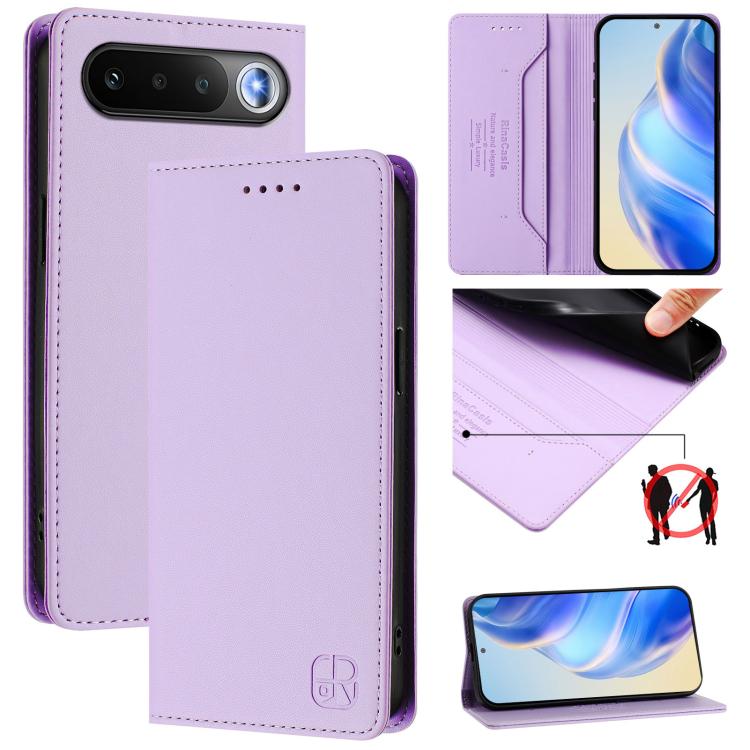 RC01 Dual-Folded Magnetic Suction RFID Leather Phone Case, For Realme Note 80 4G Global, For Realme 16 5G Global, For Realme 16 Pro+ 5G Global