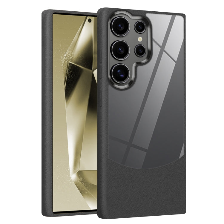 Litchi Texture TPU Hybrid Acrylic Phone Case, For Samsung Galaxy S25 5G, For Samsung Galaxy S25+ 5G, For Samsung Galaxy S25 Ultra 5G, For Samsung Galaxy S24 FE 5G, For Samsung Galaxy S24 Ultra 5G, For Samsung Galaxy S24+ 5G