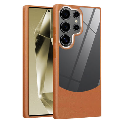 Litchi Texture TPU Hybrid Acrylic Phone Case, For Samsung Galaxy S25 5G, For Samsung Galaxy S25+ 5G, For Samsung Galaxy S25 Ultra 5G, For Samsung Galaxy S24 FE 5G, For Samsung Galaxy S24 Ultra 5G, For Samsung Galaxy S24+ 5G