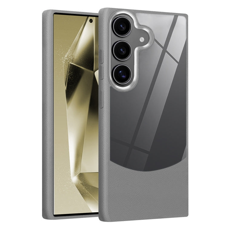 Litchi Texture TPU Hybrid Acrylic Phone Case, For Samsung Galaxy S25 5G, For Samsung Galaxy S25+ 5G, For Samsung Galaxy S25 Ultra 5G, For Samsung Galaxy S24 FE 5G, For Samsung Galaxy S24 Ultra 5G, For Samsung Galaxy S24+ 5G
