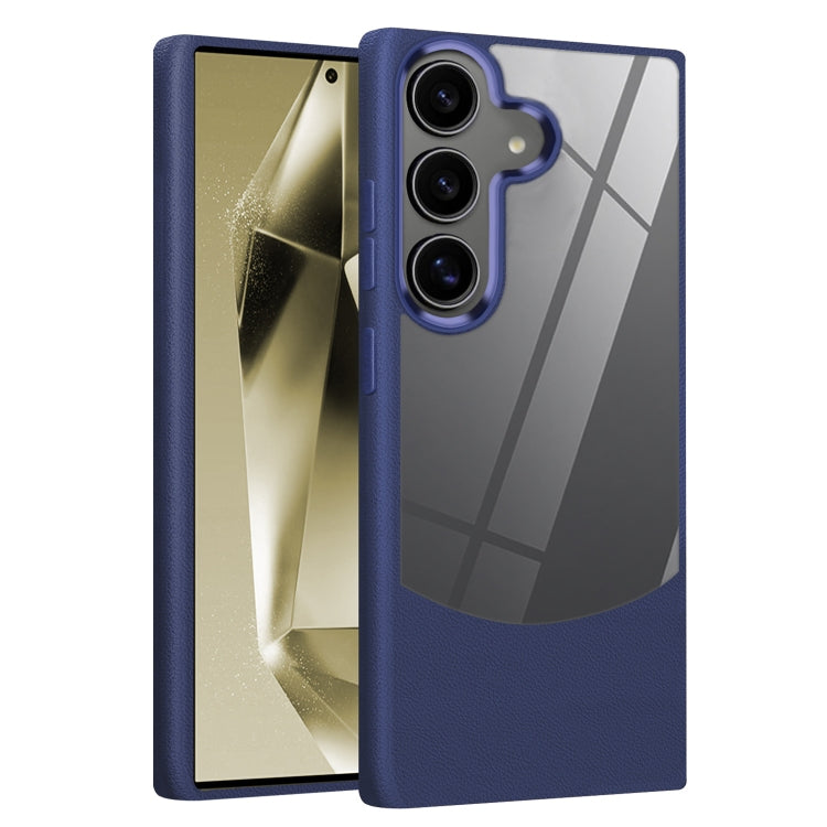 Litchi Texture TPU Hybrid Acrylic Phone Case, For Samsung Galaxy S25 5G, For Samsung Galaxy S25+ 5G, For Samsung Galaxy S25 Ultra 5G, For Samsung Galaxy S24 FE 5G, For Samsung Galaxy S24 Ultra 5G, For Samsung Galaxy S24+ 5G