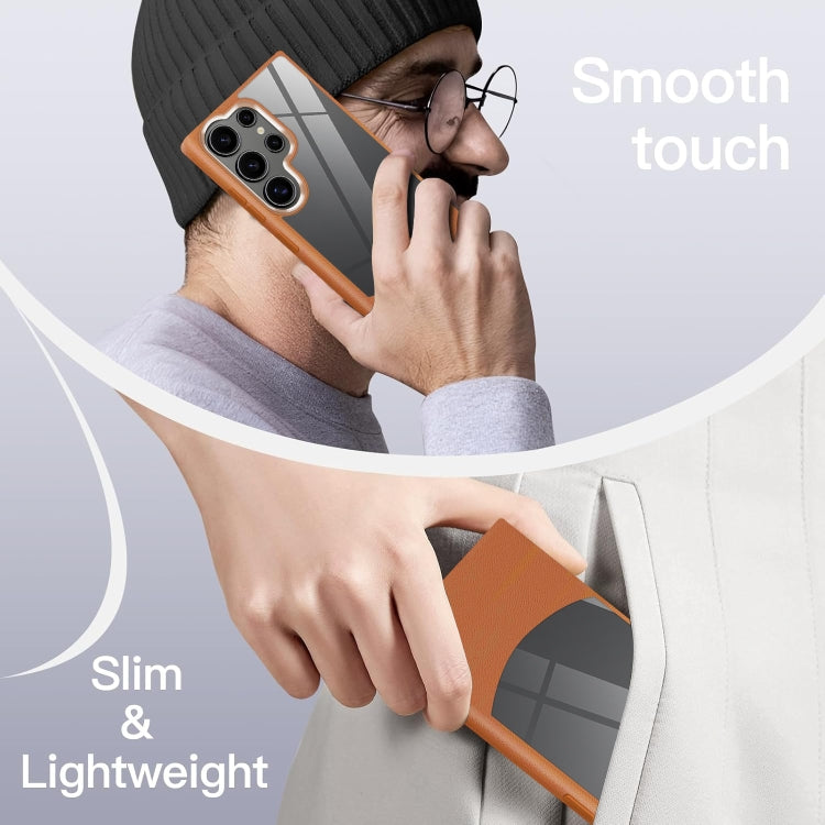 Litchi Texture TPU Hybrid Acrylic Phone Case, For Samsung Galaxy S25 5G, For Samsung Galaxy S25+ 5G, For Samsung Galaxy S25 Ultra 5G, For Samsung Galaxy S24 FE 5G, For Samsung Galaxy S24 Ultra 5G, For Samsung Galaxy S24+ 5G