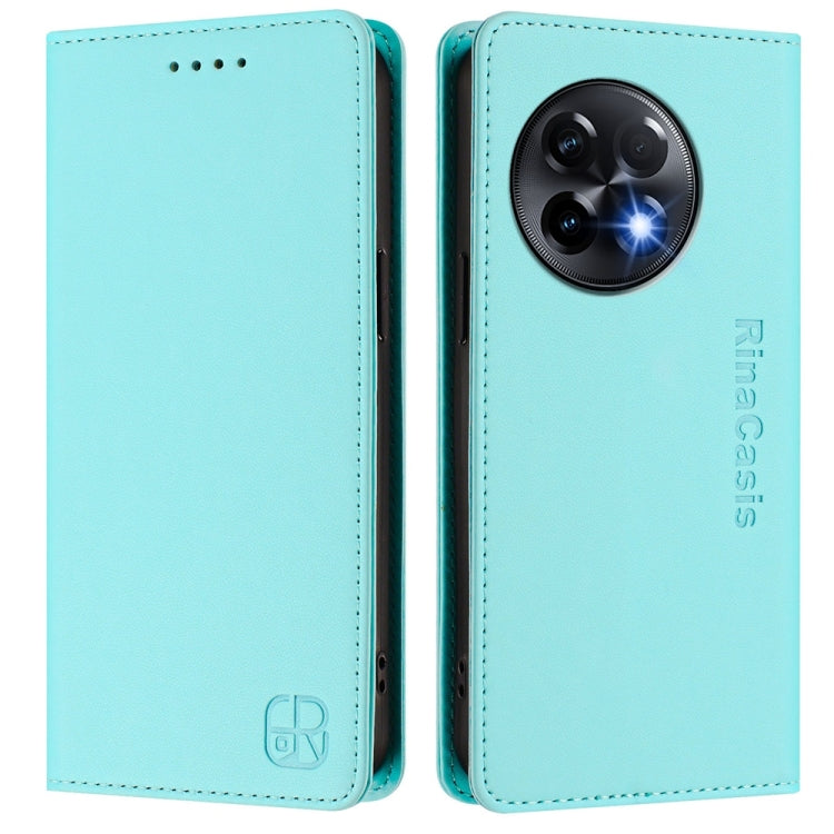 RC01 Dual-Folded Magnetic Suction RFID Leather Phone Case, For OnePlus 11R, For OnePlus 11, For OnePlus Nord N300