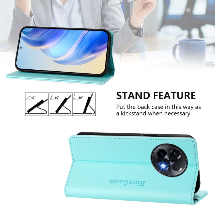 RC01 Dual-Folded Magnetic Suction RFID Leather Phone Case, For OnePlus 11R, For OnePlus 11, For OnePlus Nord N300