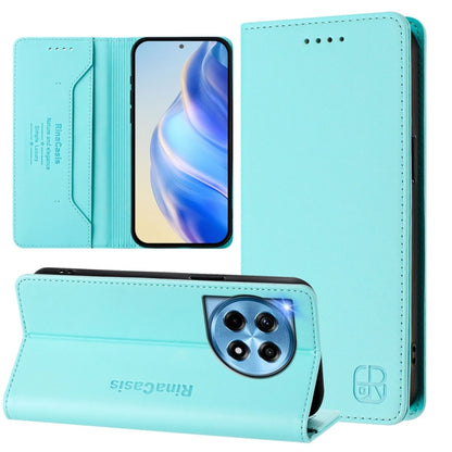 RC01 Dual-Folded Magnetic Suction RFID Leather Phone Case, For OnePlus 12R, For OnePlus 12 Global, For OnePlus Ace 2 Pro