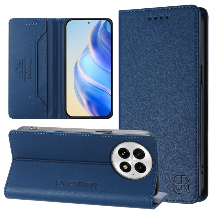 RC01 Dual-Folded Magnetic Suction RFID Leather Phone Case, For OnePlus Ace 5 Racing, For OnePlus 13R / Ace 5 / Ace 5 Pro, For OnePlus 13