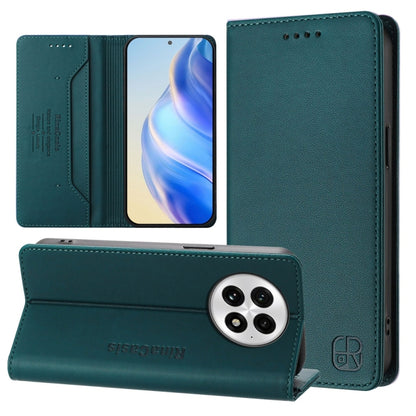 RC01 Dual-Folded Magnetic Suction RFID Leather Phone Case, For OnePlus Ace 5 Racing, For OnePlus 13R / Ace 5 / Ace 5 Pro, For OnePlus 13