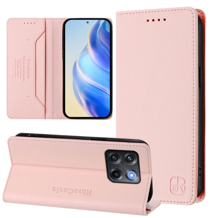 RC01 Dual-Folded Magnetic Suction RFID Leather Phone Case, For OnePlus Ace Pro / OnePlus 10T Global, For OnePlus Nord 2T, For OnePlus 10R / OnePlus Ace