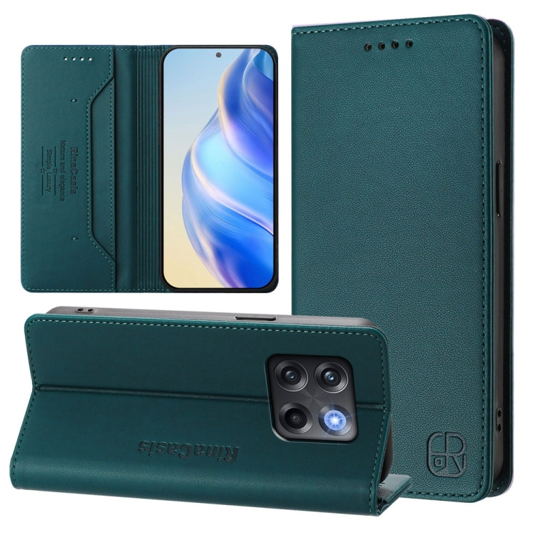 RC01 Dual-Folded Magnetic Suction RFID Leather Phone Case, For OnePlus Ace Pro / OnePlus 10T Global, For OnePlus Nord 2T, For OnePlus 10R / OnePlus Ace