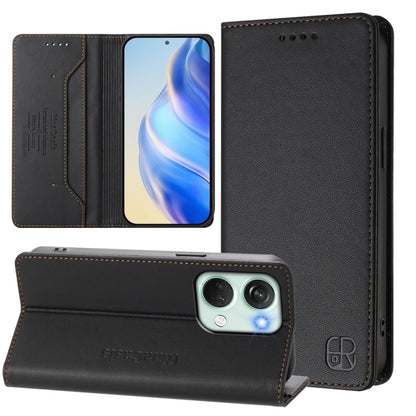 RC01 Dual-Folded Magnetic Suction RFID Leather Phone Case, For OnePlus Nord CE3, For OnePlus Nord CE 3 Lite / Nord N30, For OnePlus Nord 3 / OnePlus Ace 2V