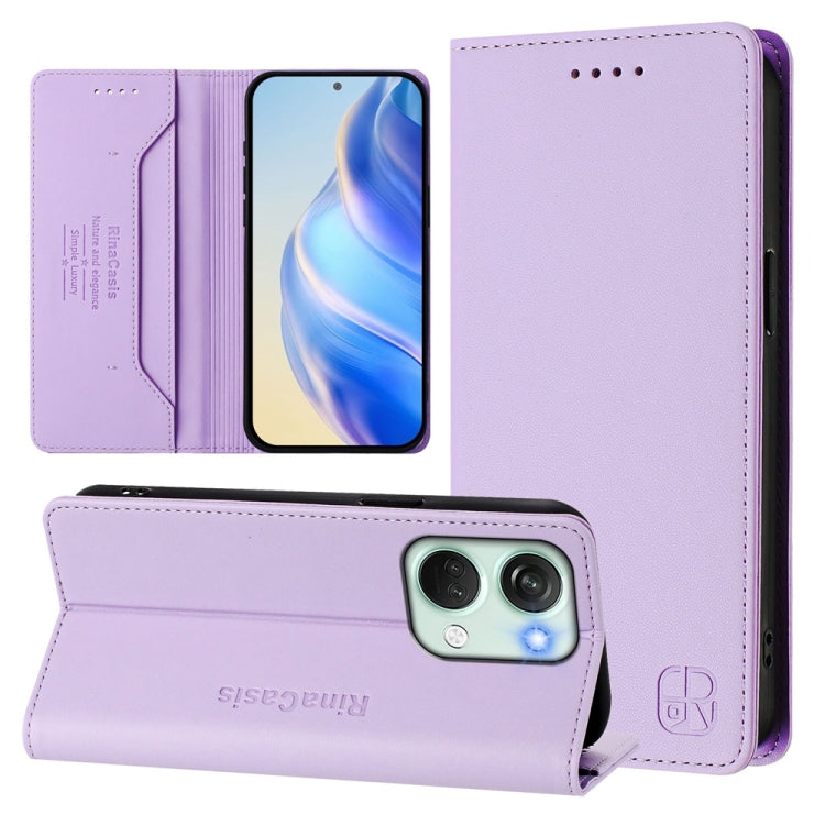 RC01 Dual-Folded Magnetic Suction RFID Leather Phone Case, For OnePlus Nord CE3, For OnePlus Nord CE 3 Lite / Nord N30, For OnePlus Nord 3 / OnePlus Ace 2V