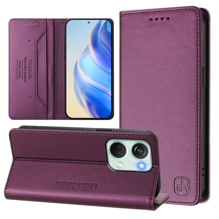 RC01 Dual-Folded Magnetic Suction RFID Leather Phone Case, For OnePlus Nord CE3, For OnePlus Nord CE 3 Lite / Nord N30, For OnePlus Nord 3 / OnePlus Ace 2V