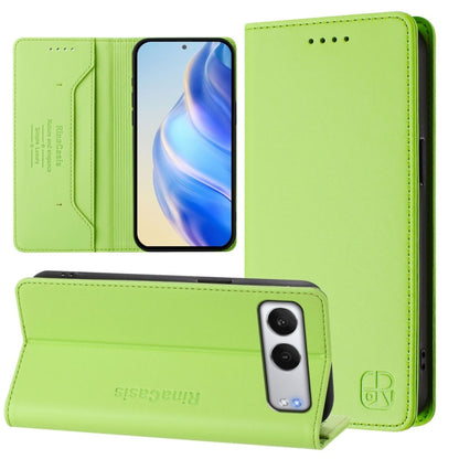RC01 Dual-Folded Magnetic Suction RFID Leather Phone Case, For OnePlus Nord 4, For OnePlus Nord 4 5G Global, For OnePlus Nord CE4 Lite