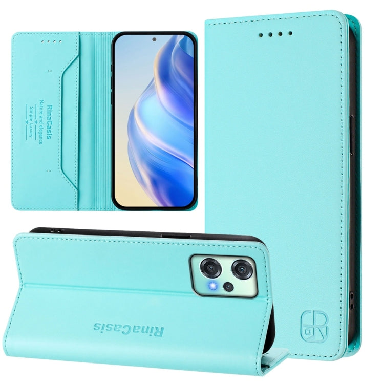 RC01 Dual-Folded Magnetic Suction RFID Leather Phone Case, For OnePlus Nord CE 2 Lite 5G / Nord 2 Lite, For OnePlus Nord CE4, For OnePlus Nord N30 SE