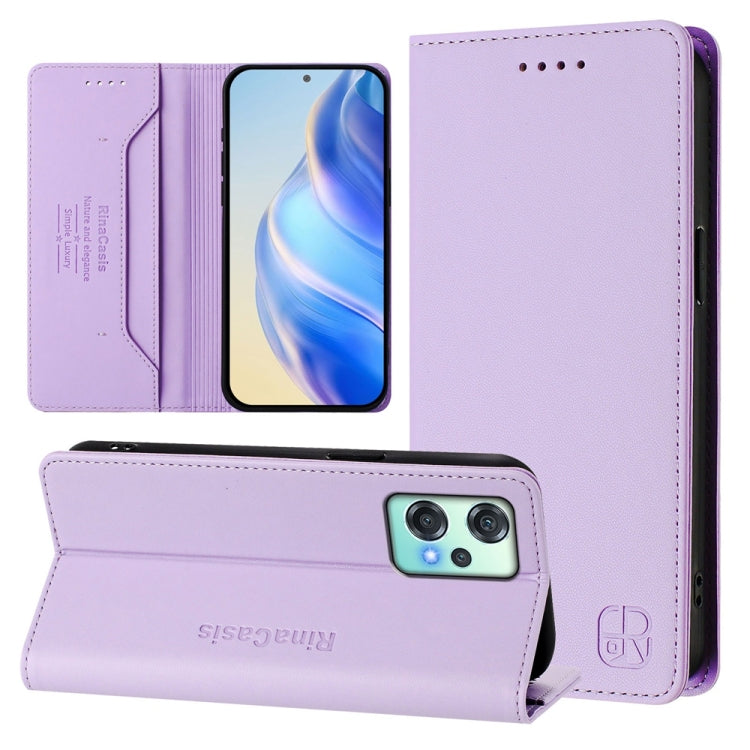 RC01 Dual-Folded Magnetic Suction RFID Leather Phone Case, For OnePlus Nord CE 2 Lite 5G / Nord 2 Lite, For OnePlus Nord CE4, For OnePlus Nord N30 SE
