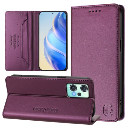RC01 Dual-Folded Magnetic Suction RFID Leather Phone Case, For OnePlus Nord CE 2 Lite 5G / Nord 2 Lite, For OnePlus Nord CE4, For OnePlus Nord N30 SE
