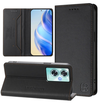 RC01 Dual-Folded Magnetic Suction RFID Leather Phone Case, For OnePlus Nord CE 2 Lite 5G / Nord 2 Lite, For OnePlus Nord CE4, For OnePlus Nord N30 SE