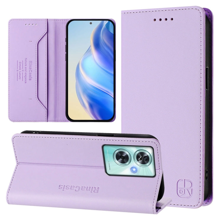 RC01 Dual-Folded Magnetic Suction RFID Leather Phone Case, For OnePlus Nord CE 2 Lite 5G / Nord 2 Lite, For OnePlus Nord CE4, For OnePlus Nord N30 SE