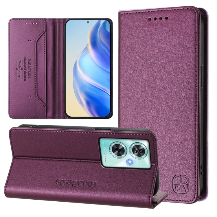 RC01 Dual-Folded Magnetic Suction RFID Leather Phone Case, For OnePlus Nord CE 2 Lite 5G / Nord 2 Lite, For OnePlus Nord CE4, For OnePlus Nord N30 SE