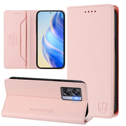 RC01 Dual-Folded Magnetic Suction RFID Leather Phone Case, For OnePlus 11R, For OnePlus 11, For OnePlus Nord N300