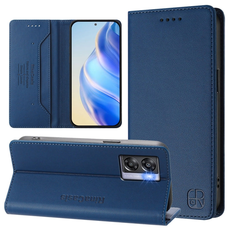 RC01 Dual-Folded Magnetic Suction RFID Leather Phone Case, For OnePlus 11R, For OnePlus 11, For OnePlus Nord N300