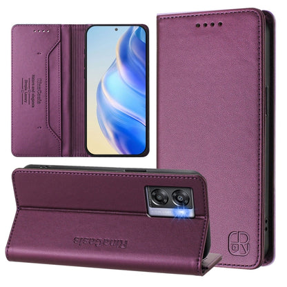 RC01 Dual-Folded Magnetic Suction RFID Leather Phone Case, For OnePlus 11R, For OnePlus 11, For OnePlus Nord N300