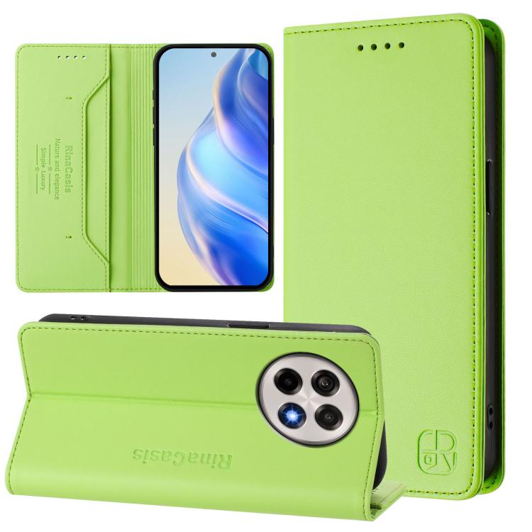 RC01 Dual-Folded Magnetic Suction RFID Leather Phone Case, For OnePlus Ace 5 Racing, For OnePlus 13R / Ace 5 / Ace 5 Pro, For OnePlus 13