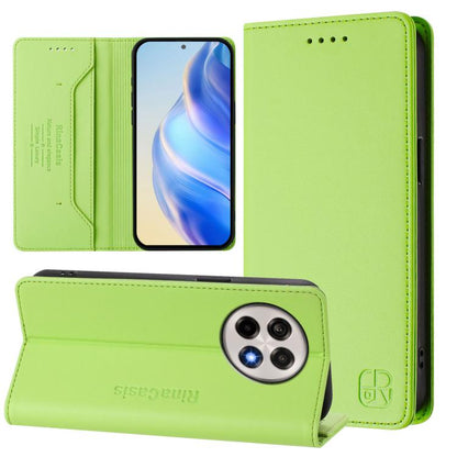 RC01 Dual-Folded Magnetic Suction RFID Leather Phone Case, For OnePlus Ace 5 Racing, For OnePlus 13R / Ace 5 / Ace 5 Pro, For OnePlus 13
