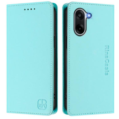 RC01 Dual-Folded Magnetic Suction RFID Leather Phone Case, For OnePlus Ace 5 Racing, For OnePlus 13R / Ace 5 / Ace 5 Pro, For OnePlus 13