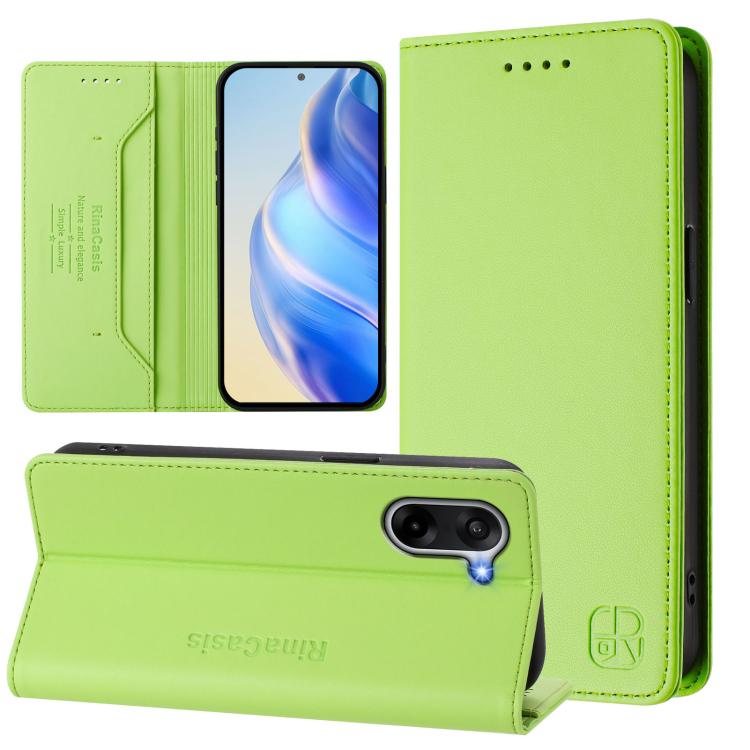 RC01 Dual-Folded Magnetic Suction RFID Leather Phone Case, For OnePlus Ace 5 Racing, For OnePlus 13R / Ace 5 / Ace 5 Pro, For OnePlus 13