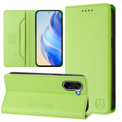 RC01 Dual-Folded Magnetic Suction RFID Leather Phone Case, For OnePlus Ace 5 Racing, For OnePlus 13R / Ace 5 / Ace 5 Pro, For OnePlus 13