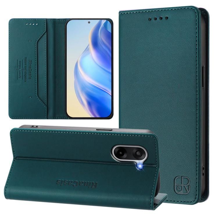 RC01 Dual-Folded Magnetic Suction RFID Leather Phone Case, For OnePlus Ace 5 Racing, For OnePlus 13R / Ace 5 / Ace 5 Pro, For OnePlus 13