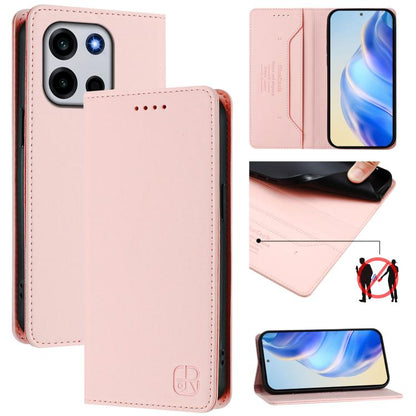 RC01 Dual-Folded Magnetic Suction RFID Leather Phone Case, For OnePlus Turbo 6X Pro 5G, For OnePlus Turbo 6 / 6V 5G, For OnePlus Ace 5 Ultra
