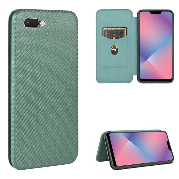 Carbon Fiber Texture Magnetic Horizontal Flip TPU + PC + PU Leather Case with Card Slot, For OPPO A5(AX5) / A3s / A12e, For OPPO A7(AX7) / A5s / AX5s / A12, For OPPO A8 / A31 (2020), For OPPO A9 (2020) / A11 / A11X / A5 (2020)