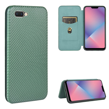 Carbon Fiber Texture Magnetic Horizontal Flip TPU + PC + PU Leather Case with Card Slot, For OPPO A5(AX5) / A3s / A12e, For OPPO A7(AX7) / A5s / AX5s / A12, For OPPO A8 / A31 (2020), For OPPO A9 (2020) / A11 / A11X / A5 (2020)
