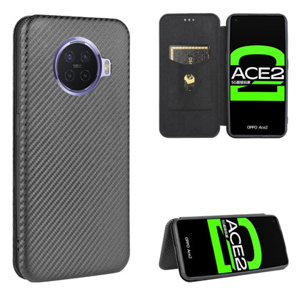 Carbon Fiber Texture Magnetic Horizontal Flip TPU + PC + PU Leather Case with Card Slot, For OPPO A52 / A72 / A92, For OPPO A91 / F15 Reno3(Southeast Asia Version), For OPPO A92s, For OPPO Ace2